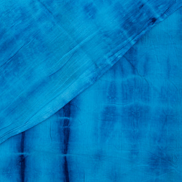 Best Blue Hand Tie Dye Cotton Fabric Online