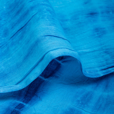 Best Blue Hand Tie Dye Cotton Fabric Online