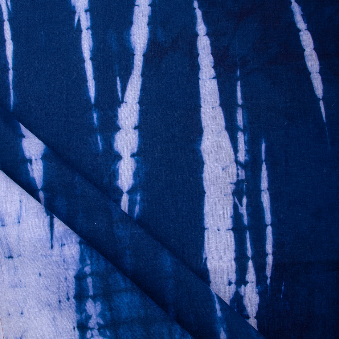 Blue Hand Tie Dye Pure Cotton Shibori Fabric Online