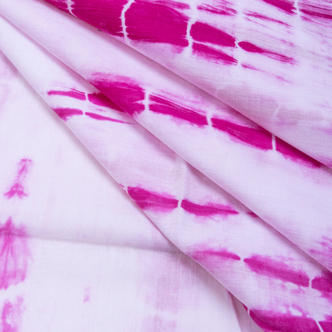 Pink Cotton Soft Hand Tie Dye Print Fabric Online