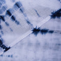 Softest Blue Cotton Hand Tie Dye Fabric Online