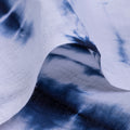 Softest Blue Cotton Hand Tie Dye Fabric Online