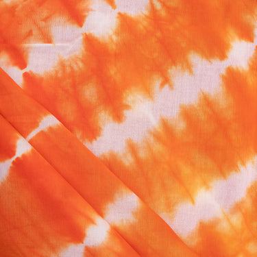 Handmade Orange Tie And Dye Fabric Online