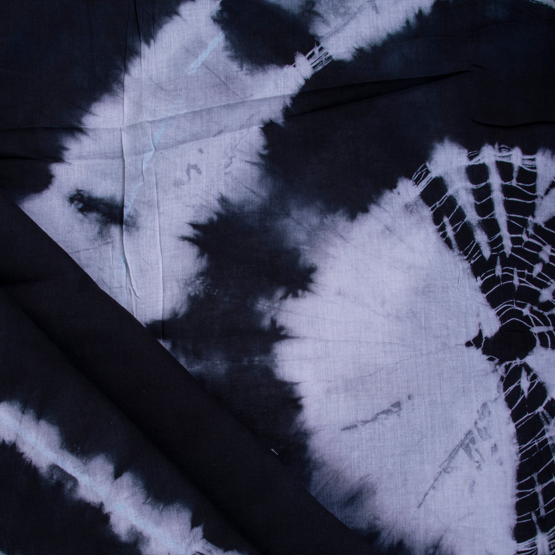 Handmade Black Tie And Dye Dresses Cotton Fabric Online