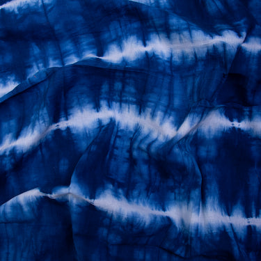 Handmade Blue Tie And Dye Fabric For Dress Online