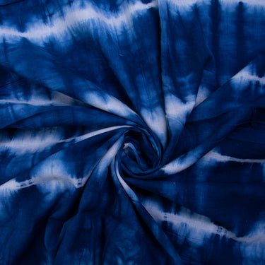 Handmade Blue Tie And Dye Fabric For Dress Online