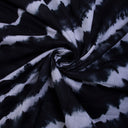 Black Tie Dye Cotton Fabric For Dress Material Online