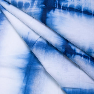 Tie Dye Handmade Pure Cotton Shibori Print Dress Material Online