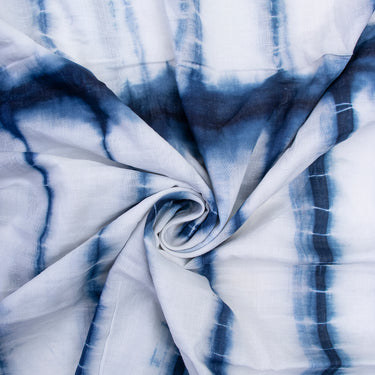 Tie Dye Handmade Cotton Shibori Print Fabric For Dress Material Online