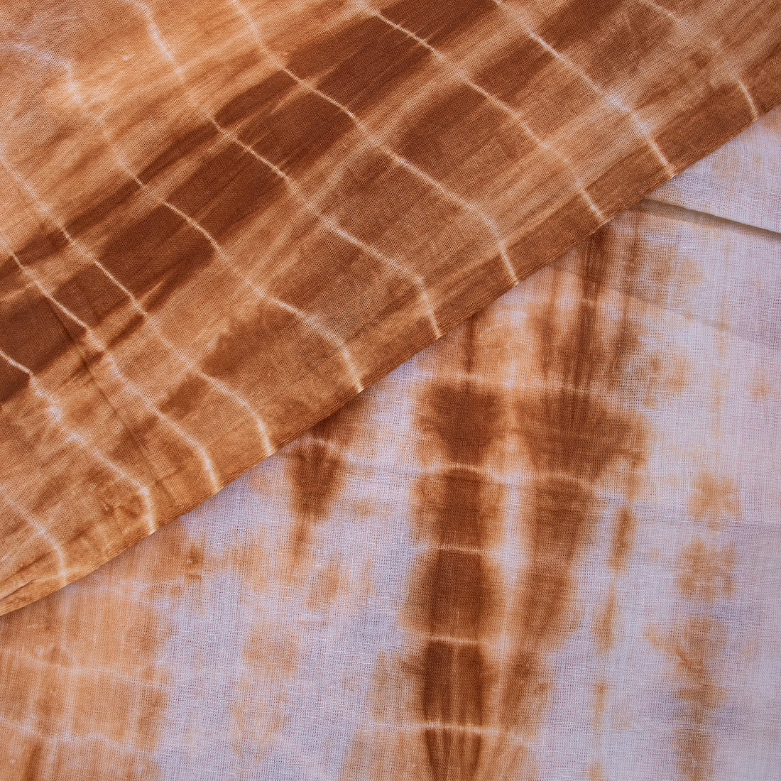 Brown Tie Dye Handmade Cotton Tie N Dye Dresses Material