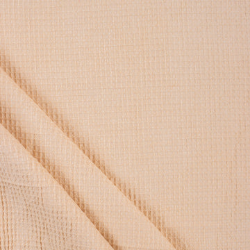 Solid Cream Plain Cotton Fabric