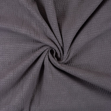 Grey Waffle Plain Fabric