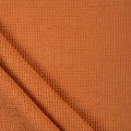 Brown Solid Pure Cotton Waffle Fabric