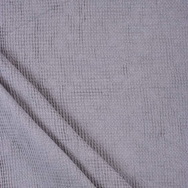 Waffle Grey Solid Fabric