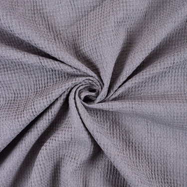 Waffle Grey Solid Fabric