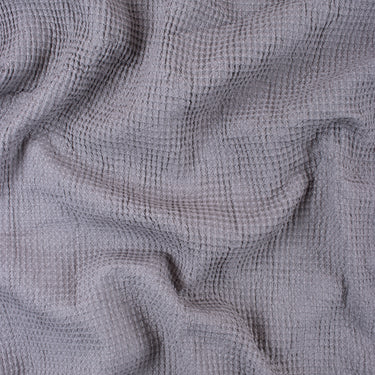 Waffle Grey Solid Fabric