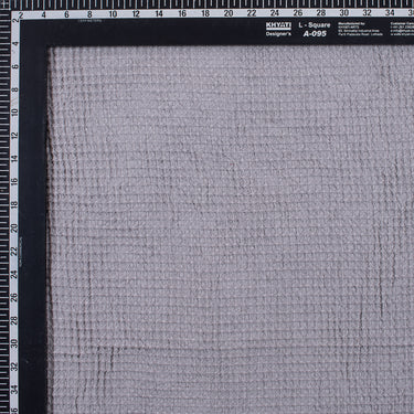 Waffle Grey Solid Fabric