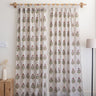 Boota Hand Block Printed Curtain for Window Home