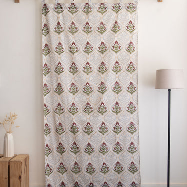 Boota Hand Block Printed Curtain for Window Home