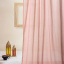 Peach Midnight Cotton Plain Curtains Set