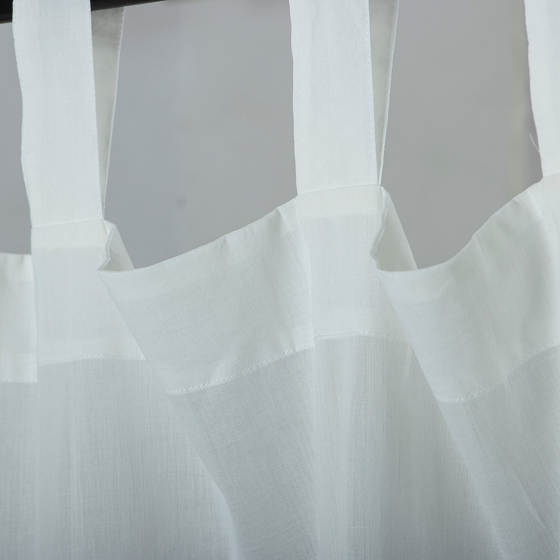 Premium White Pure Cotton Solid Curtains For Home Set Online