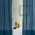 Premium Blue Curtains Living Room Cotton Curtains Set