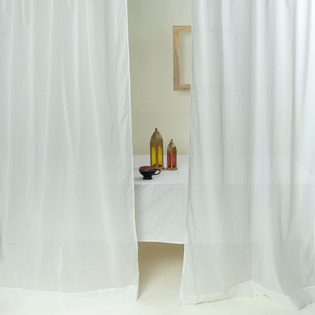 Best Curtains Sheer Delight Cotton Set Online 
