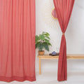 Maroon Cotton Sheer Beautiful Curtain Set