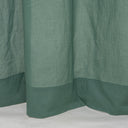 Luxury Green Cotton Sheer Bedroom Curtains Set