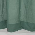 Luxury Green Cotton Sheer Bedroom Curtains Set