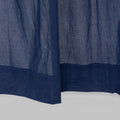 Blue Cotton Sheer Thick Curtains