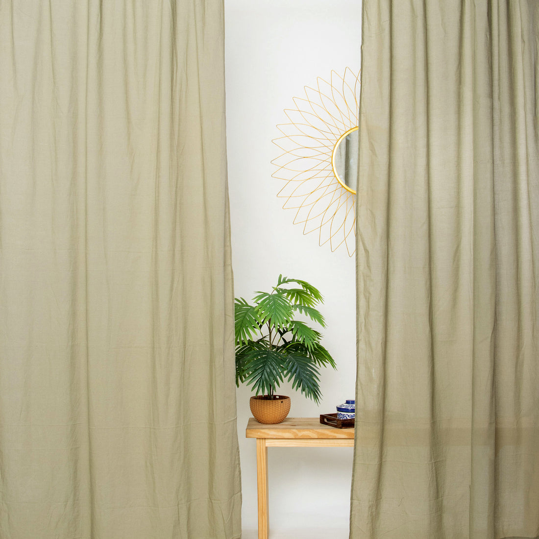 Green Bedroom Curtains