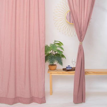 plain cotton bedroom curtains