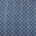 Handmade Indigo Blue Abstract Cotton Canvas Fabric 