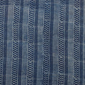 Stripes Printed Indigo Canvas Fabric For Bags