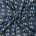 Hand Block Printed Indigo Canvas Cloth Fabric