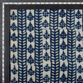 Hand Block Printed Indigo Canvas Cloth Fabric