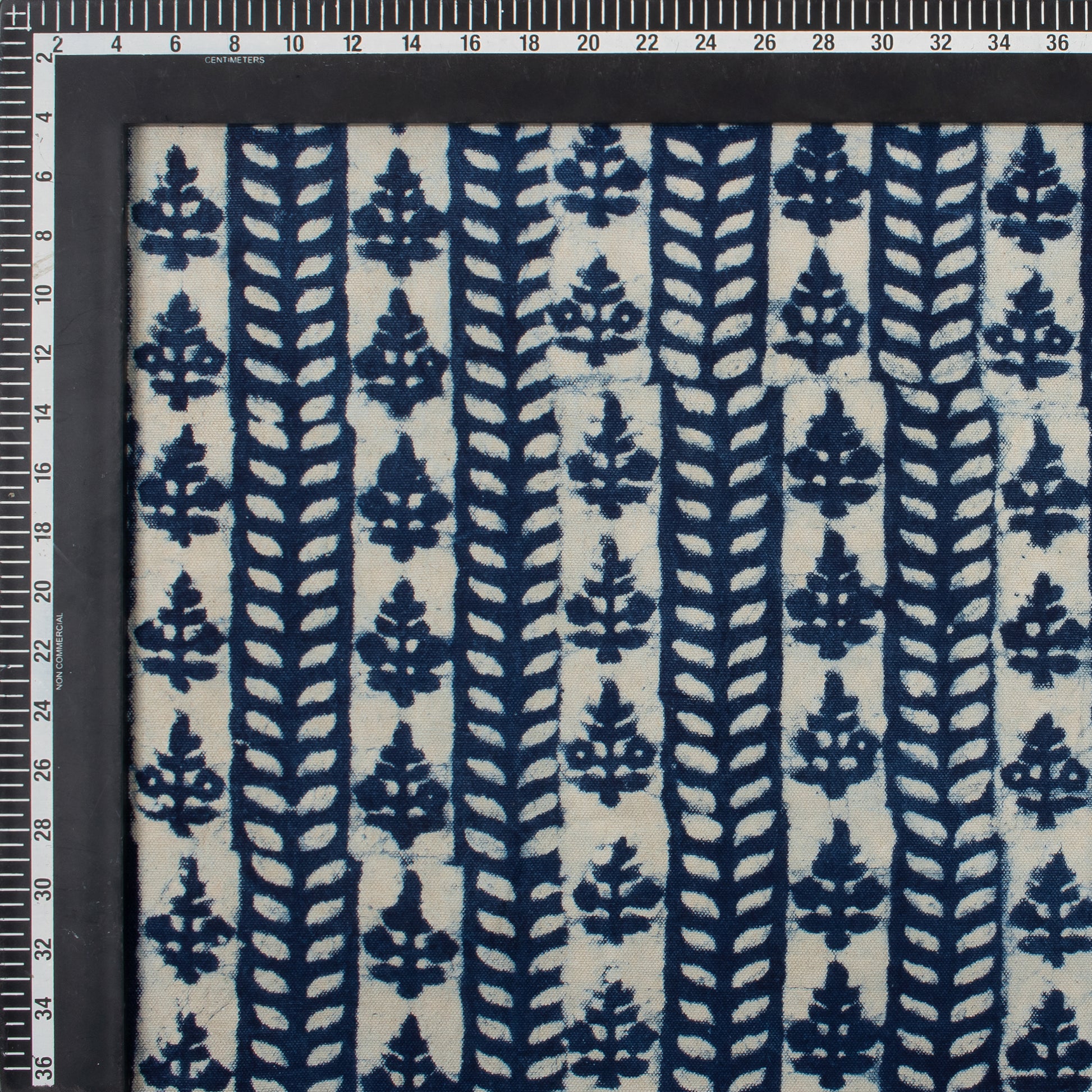 Hand Block Printed Indigo Canvas Cloth Fabric