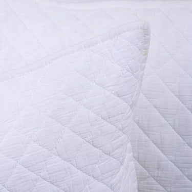 Solid White Quilted Organic Cotton Machine Protector