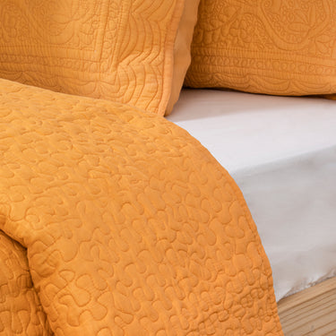 Yellow Luxury Pure Cotton Solid Quilt Bedding Sets Online