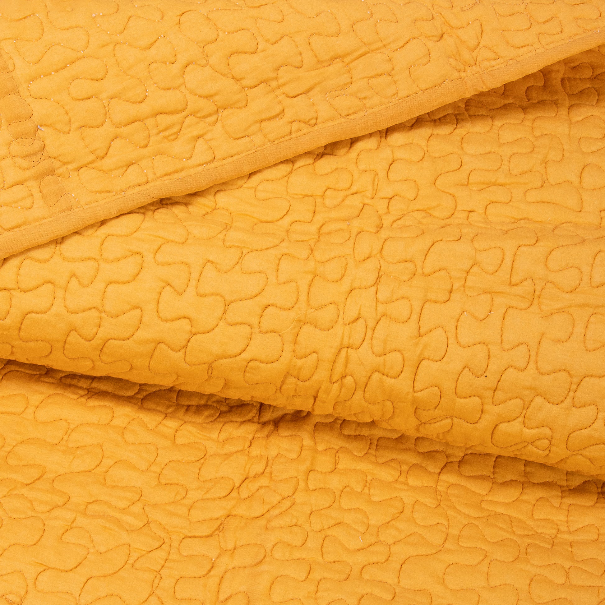 Yellow Luxury Pure Cotton Solid Quilt Bedding Sets Online