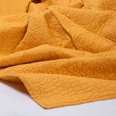 Yellow Luxury Pure Cotton Solid Quilt Bedding Sets Online