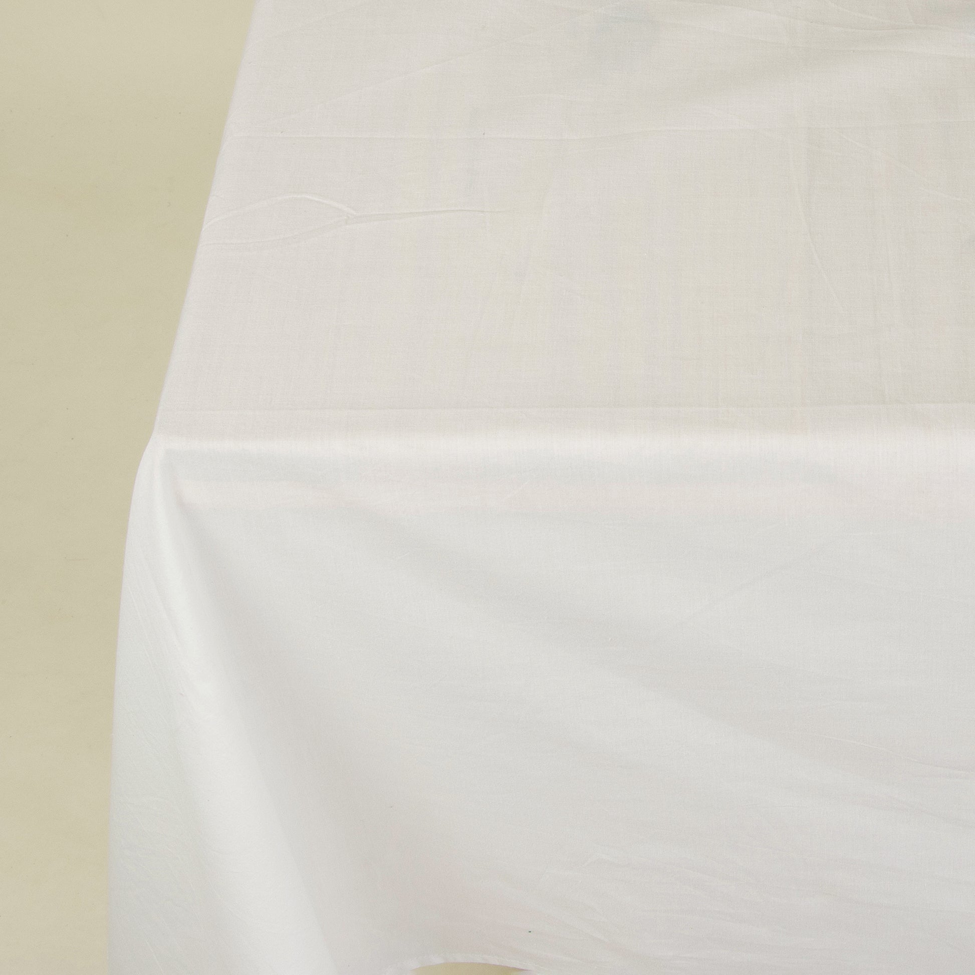 Softest Solid White Cotton Table Cloth Online