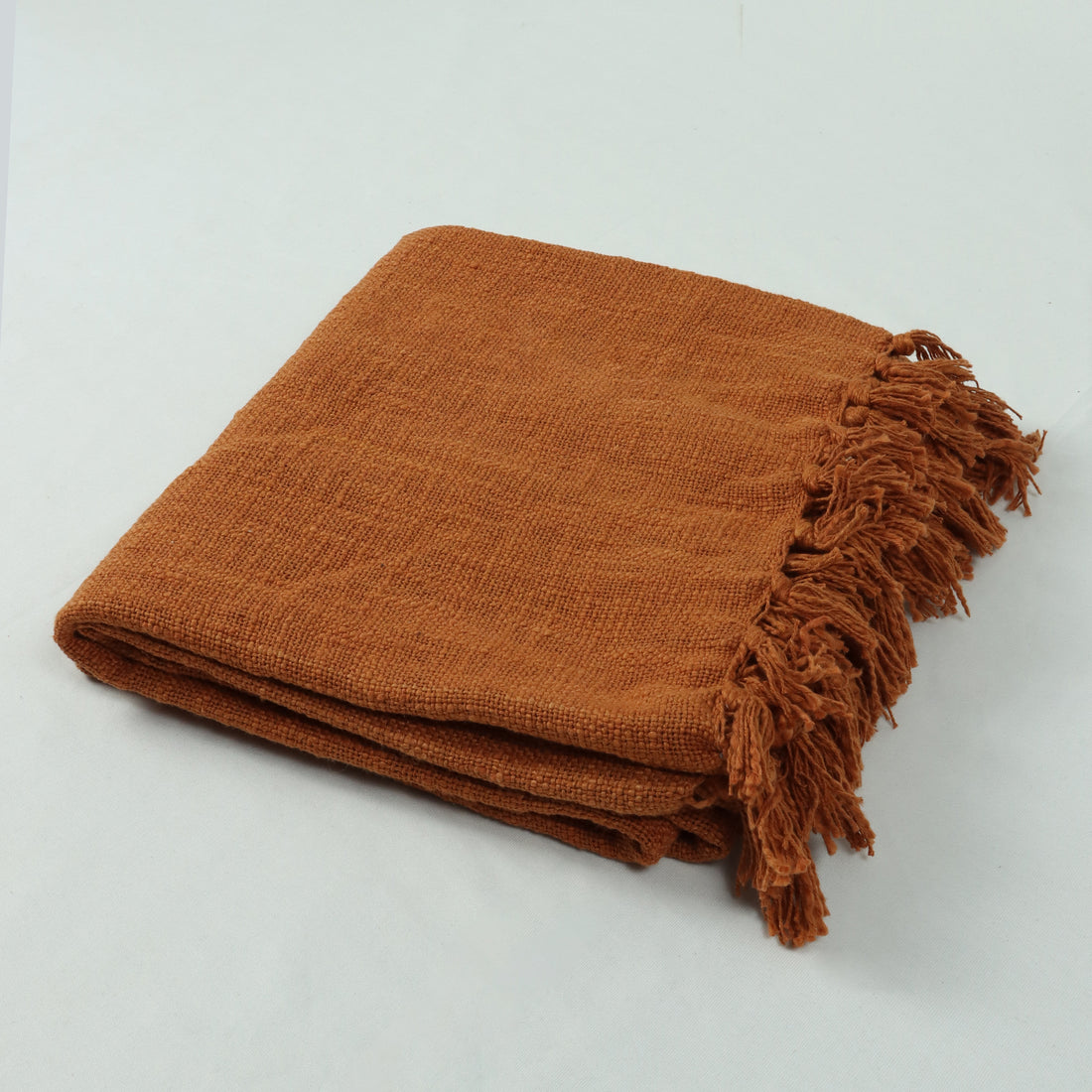 Luxury Brown Solid Throw Blanket For Sofa Online