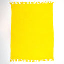 Online Mustard Yellow Solid Color Throw Blanket