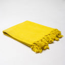 Online Mustard Yellow Solid Color Throw Blanket