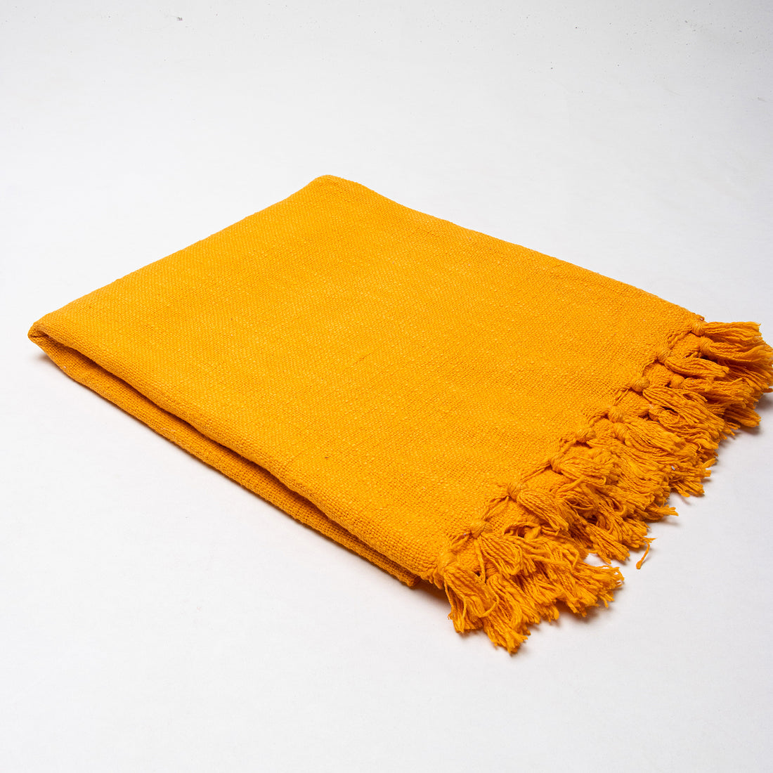 Premium Soft Orange Solid Throw Cotton