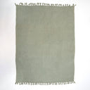 Light Green Cotton Solid Sofa Throws Online