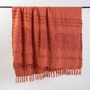 Tufted Cotton Throw Blanket For Home Decor