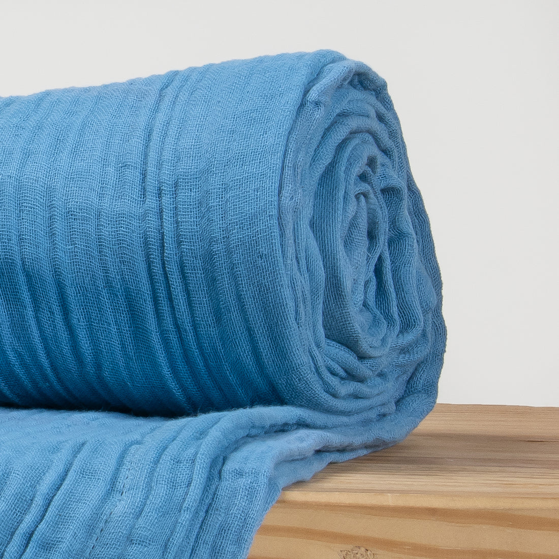 Softest Solid Blue Gauza Throw Blanket